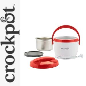 Crock-Pot Electric Lunch Box Red and White
